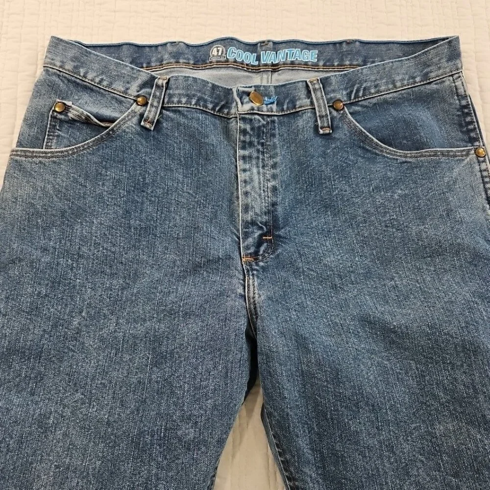 Wrangler Cool Vantage Jeans Men's 35x32‎ Regular Fit Cowboy Cut 47MCVLS EUC LN